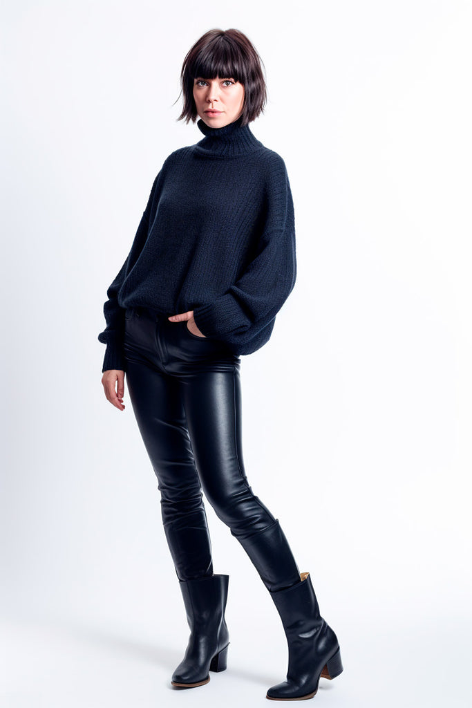 Ebony Polo Neck