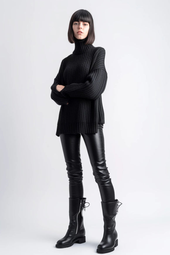 Ebony Polo Neck